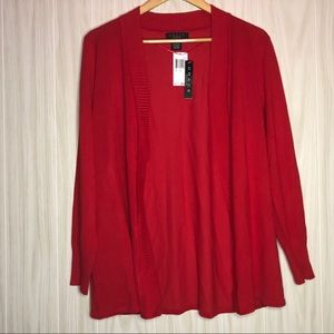 NWT Grace Red Sweater Cardigan